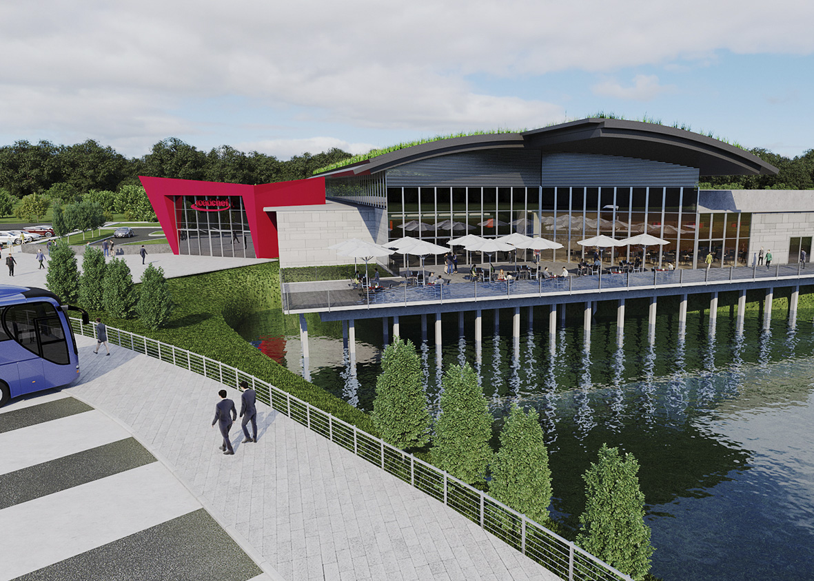 Catterick motorway service area amenity building